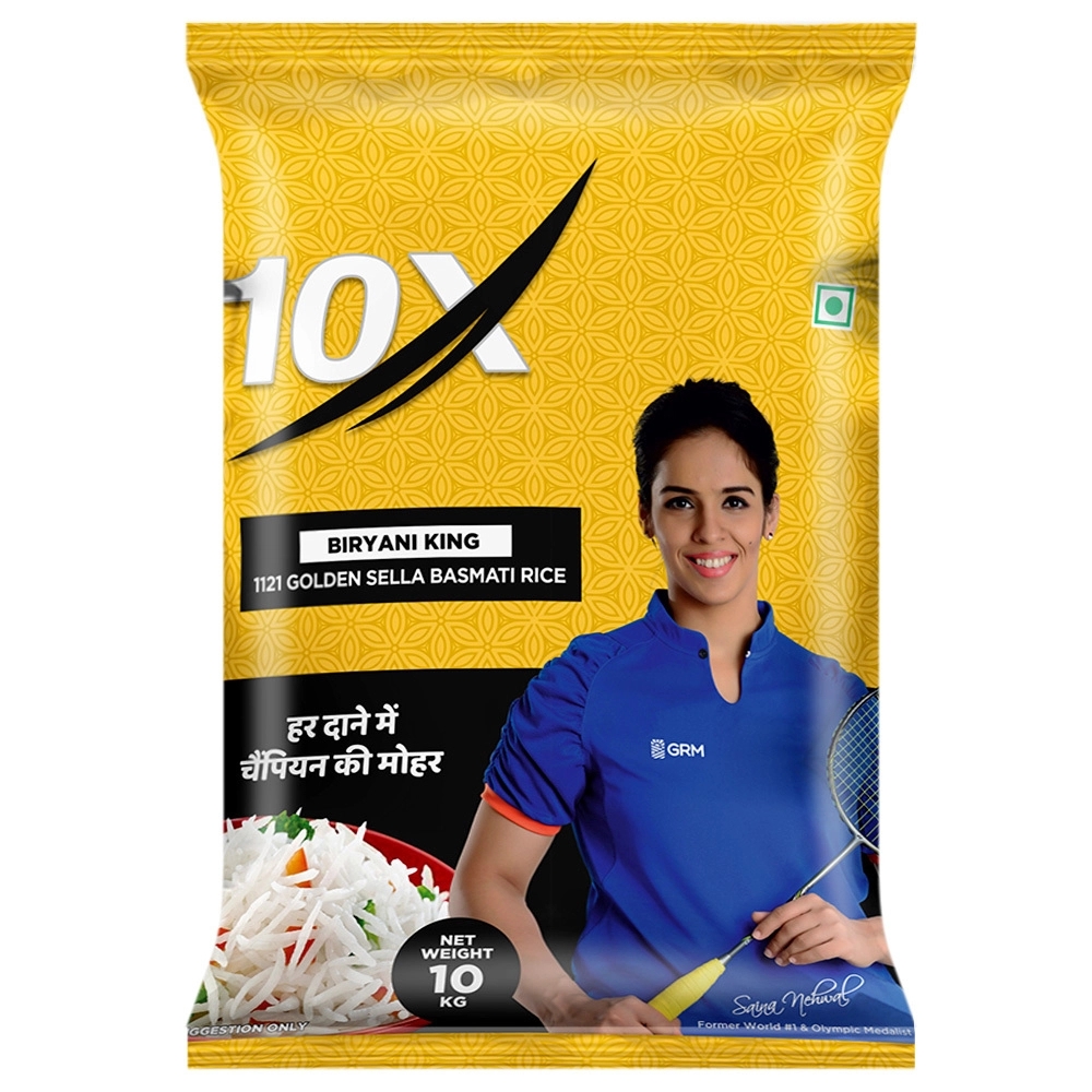 10X Biryani King 1121 Golden Sella Basmati Rice 10 kg