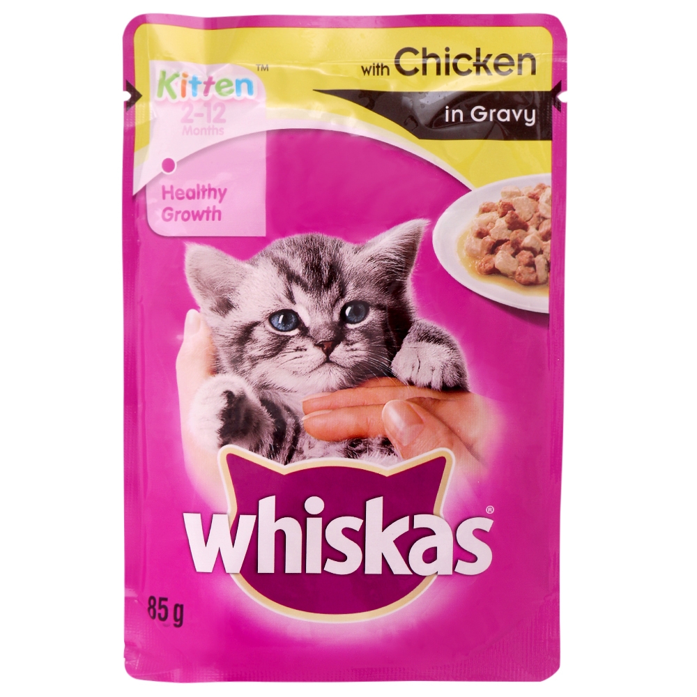 Whiskas Chicken in Gravy Kitten Food 85 g