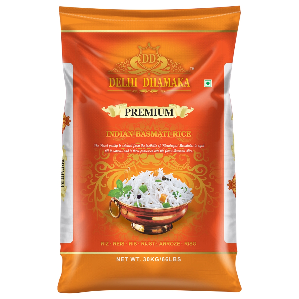 Delhi Dhamaka Premium Indian Basmati Rice 30 kg