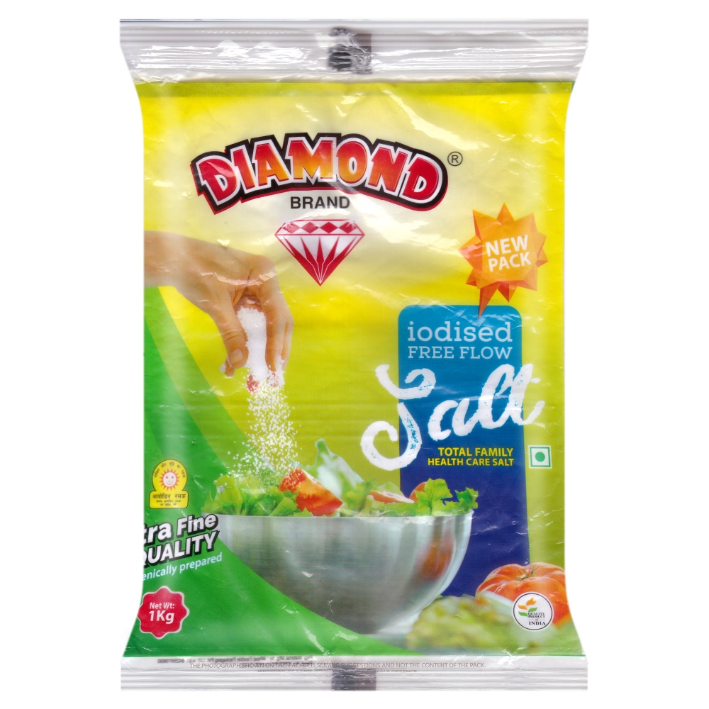 Diamond free flow iodised salt 1 kg