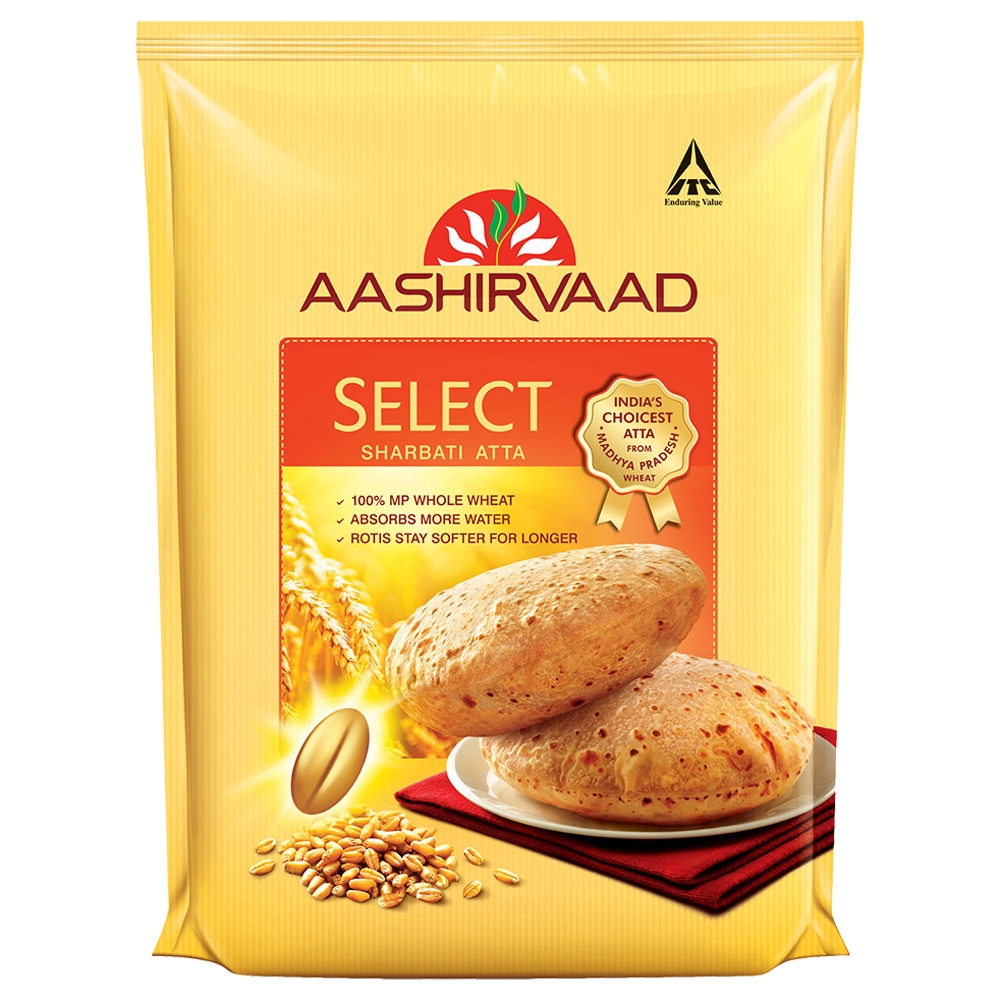 Aashirvaad Select Sharbati Whole Wheat Atta 1 kg