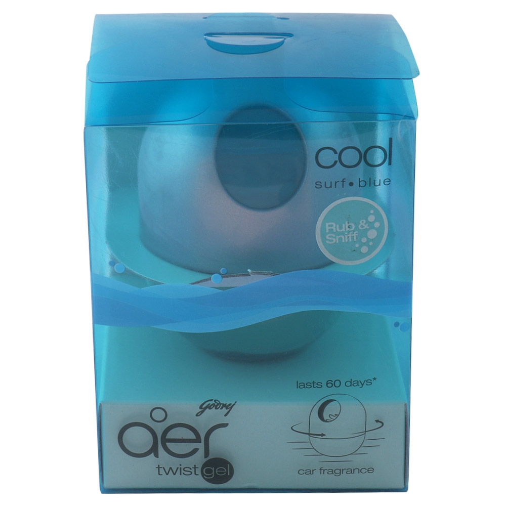 Godrej Aer Twist Cool Surf Blue Car Freshener Gel 45 g