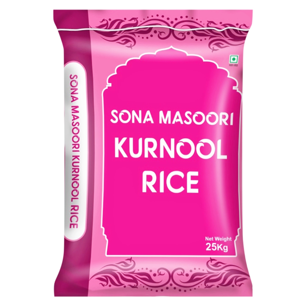 Aishwarya Pink Sona Masoori Kurnool Rice 25 Kg