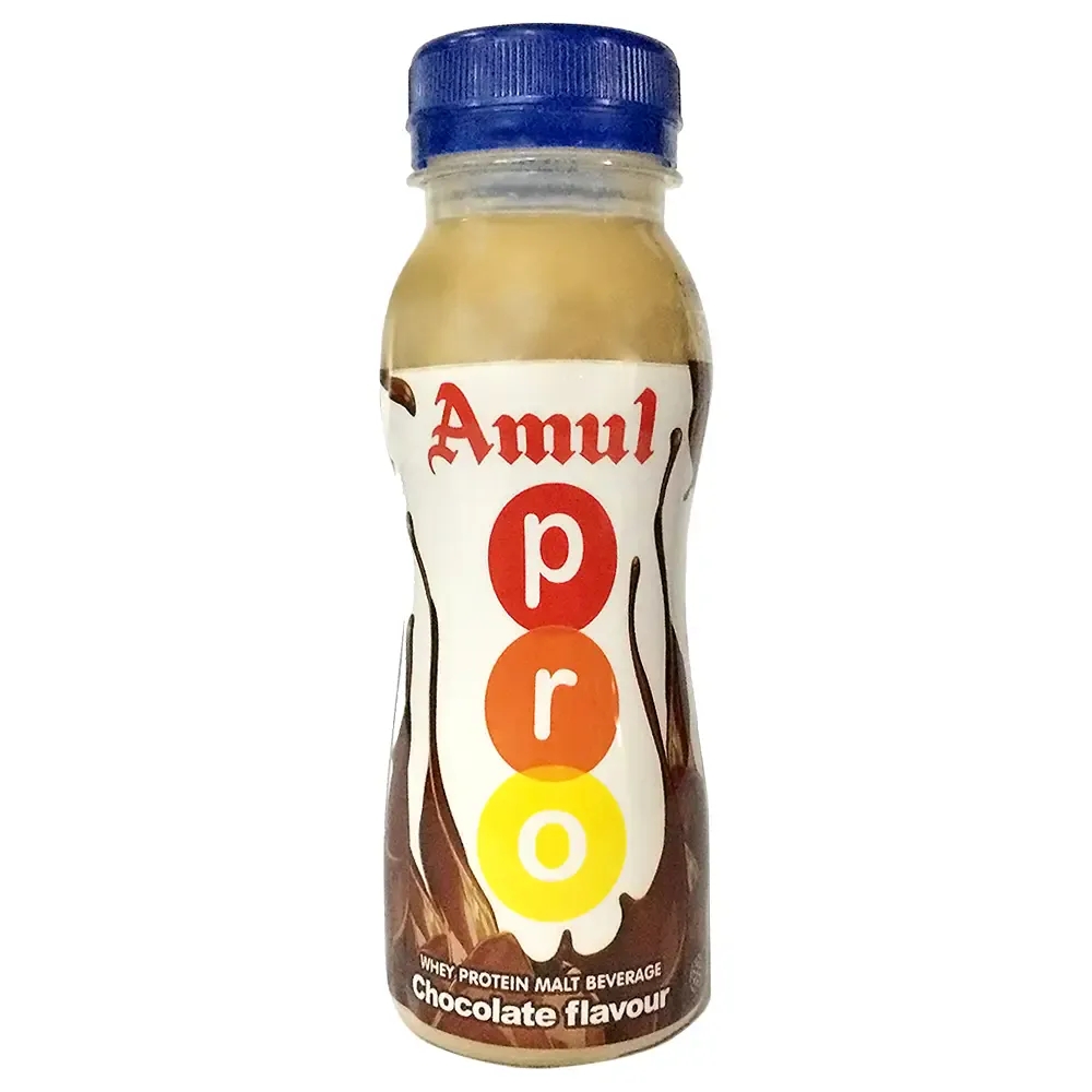 Amul Pro Chocolate Flavoured Milk 200 ml (Bottle)