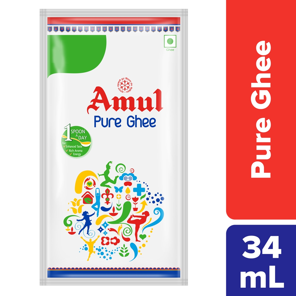 Amul Pure Ghee 34 ml (Pouch)