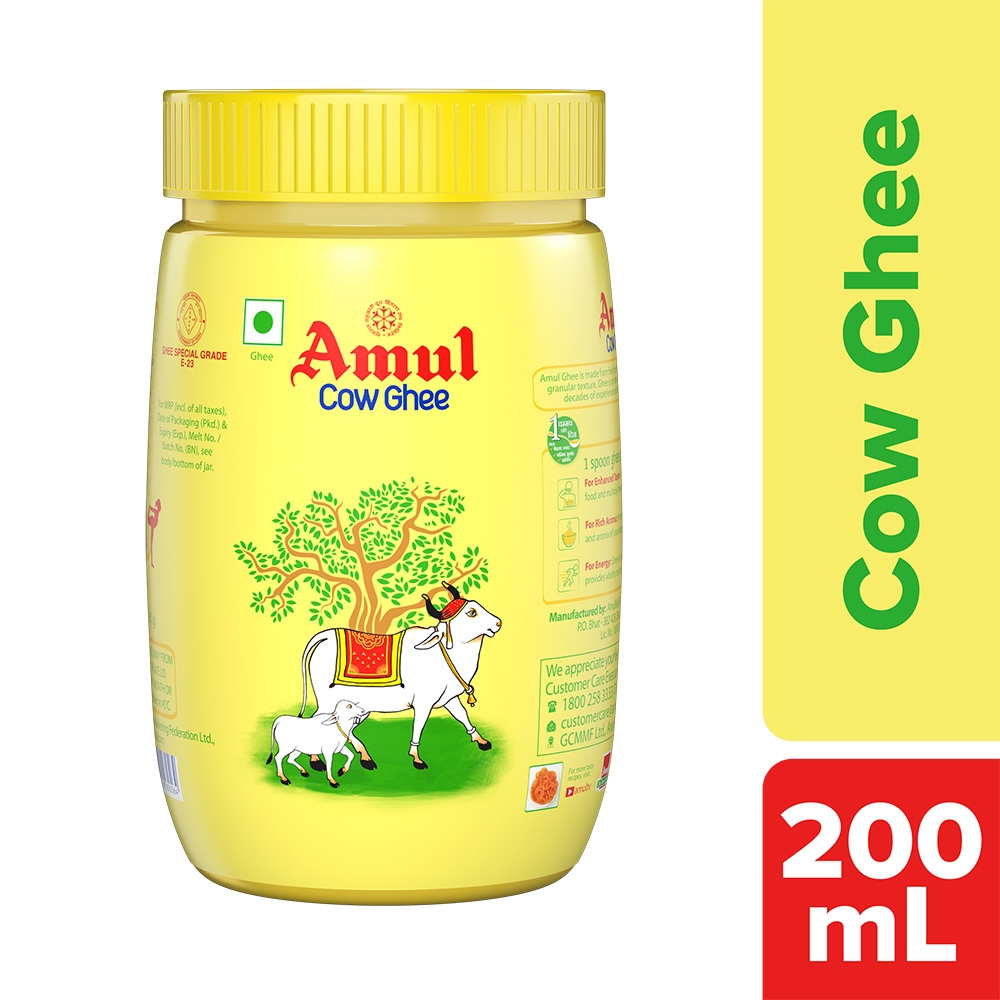 Amul Cow Ghee 200 ml (Jar)