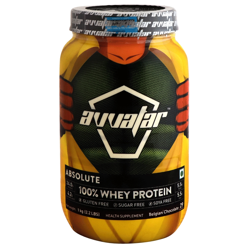 Avvatar Belgian Chocolate Absolute 100 Whey Protein Powder 1kg