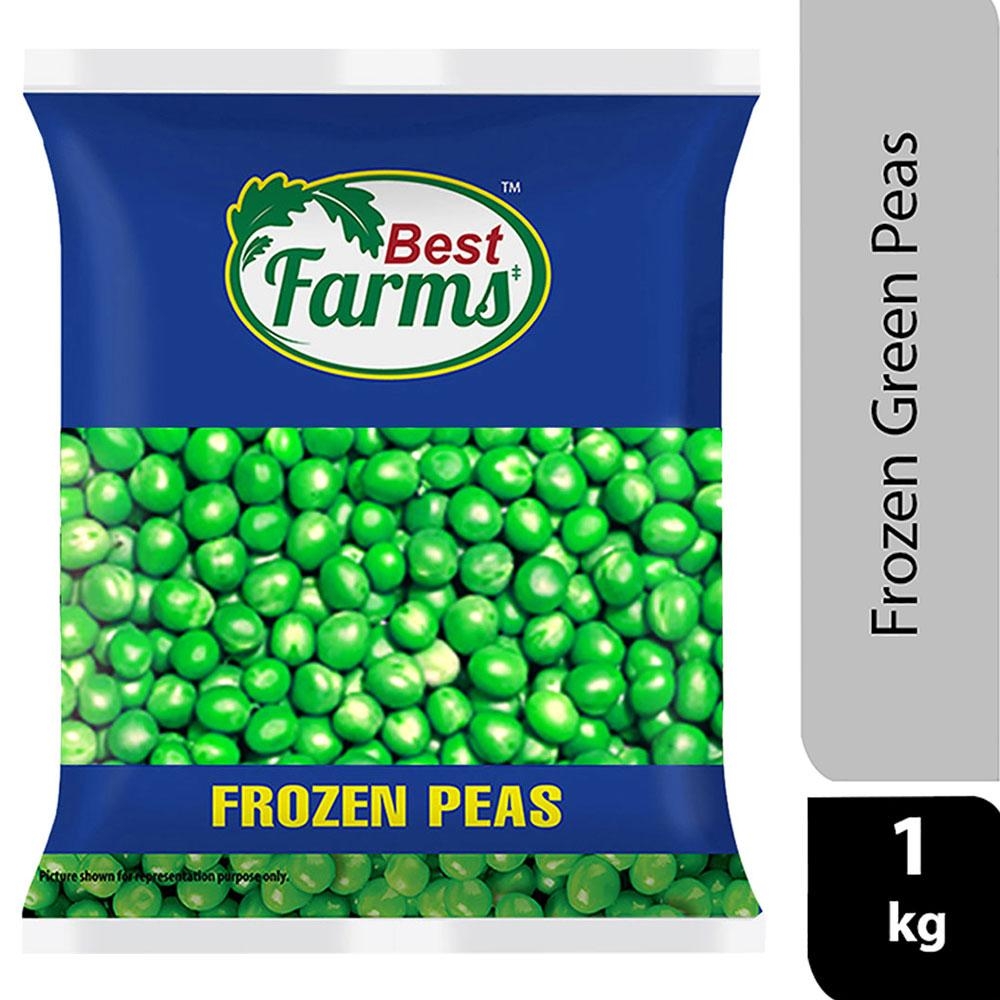 Best Farm Frozen Green Peas 1 kg (Buy 1 Get 1)
