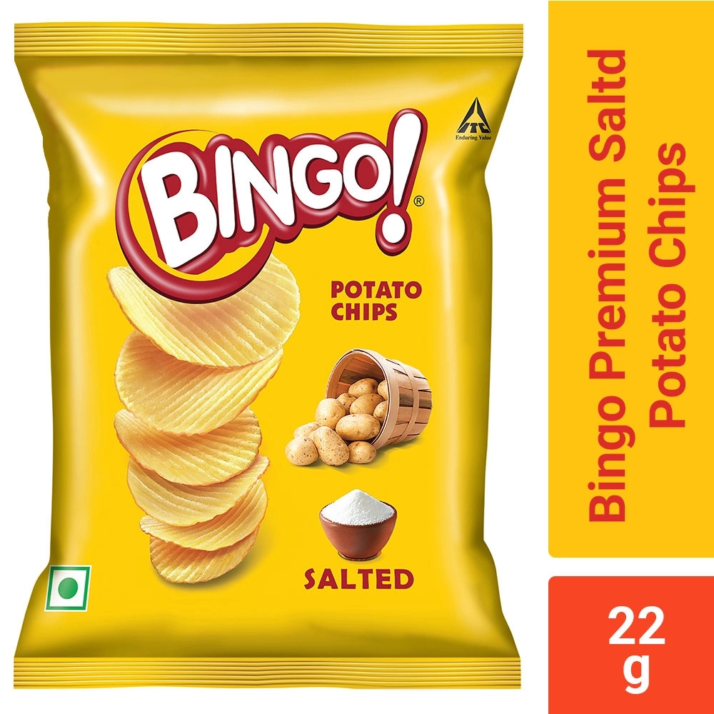 Bingo Premium Salted Potato Chips 22 g