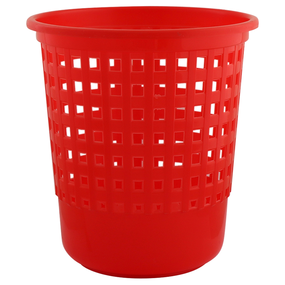 Cello Red Plastic Jali Dustbin 8 L