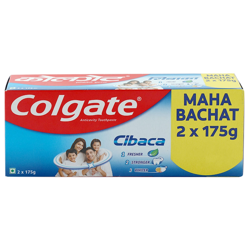 Colgate Cibaca 123 Toothpaste 175 g (Pack of 2)