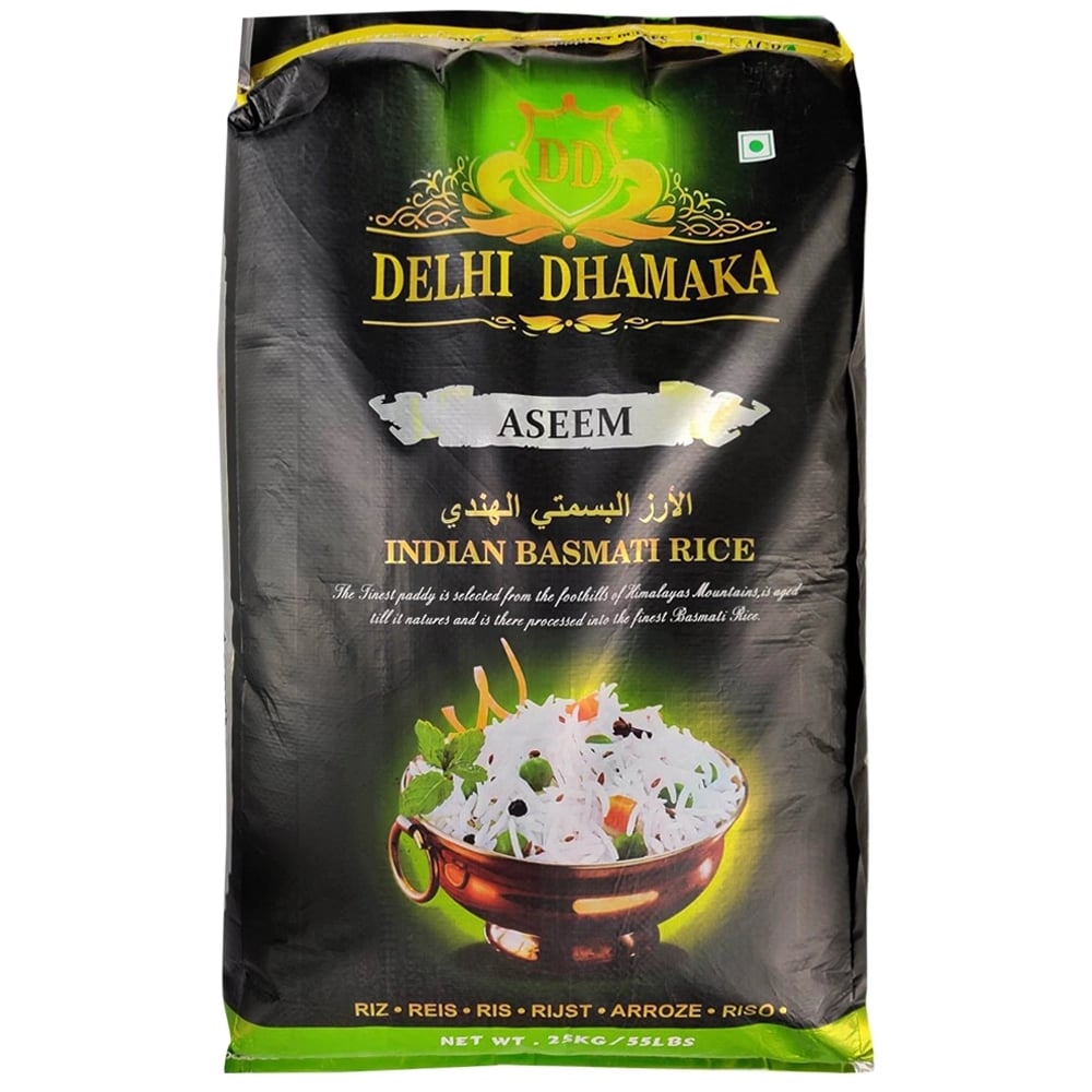 Delhi Dhamaka Aseem Indian Basmati Rice 25 kg