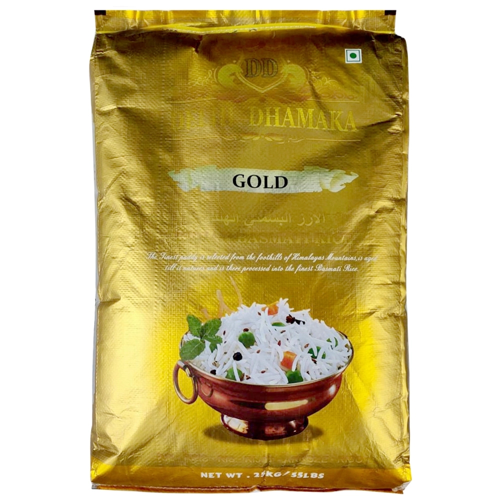 Delhi Dhamaka Gold Indian Basmati Rice 25 kg