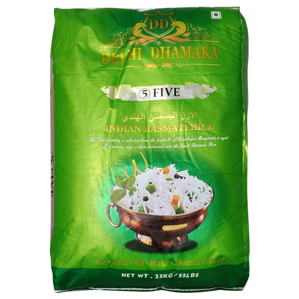 Delhi Dhamaka 5 Indian Basmati Rice 25 kg