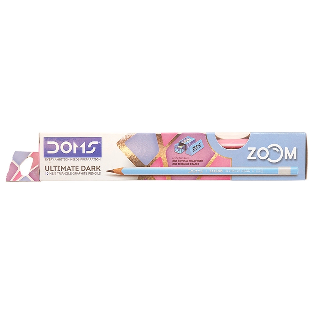 Doms Zoom Ultimate Dark Triangle Pencils (Pack of 10)