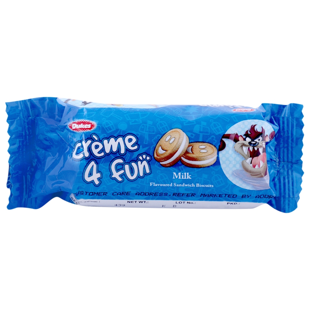 Dukes Cream 4 Fun Milk Cream Biscuits 43 g