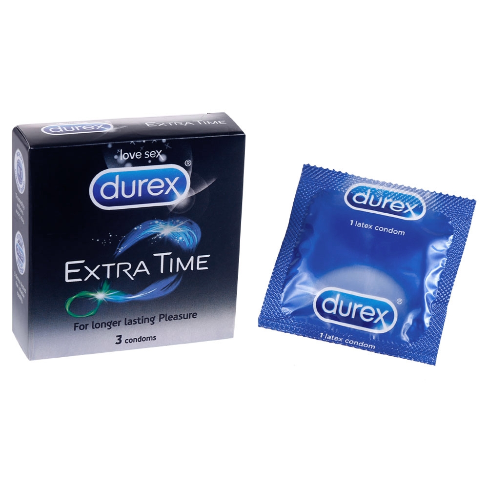 Durex Extra Time Condoms 3 pcs