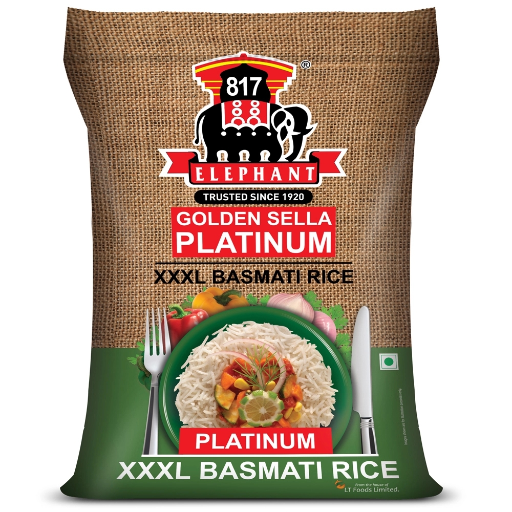 Elephant 817 Golden Sella Platinum XXXL Basmati Rice 30 kg
