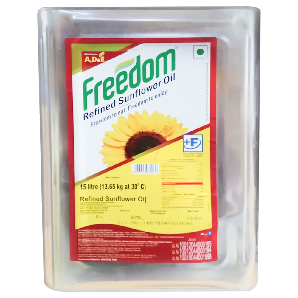 Freedom Refined Sunflower Oil 15 L