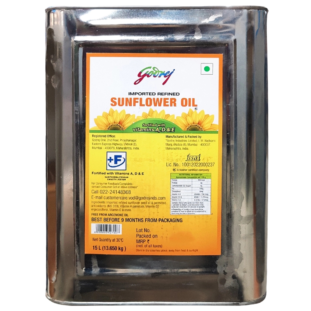 Godrej Refined Sunflower Oil 15 L