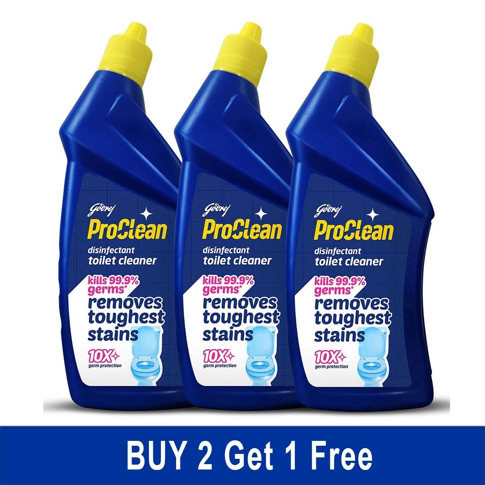 Godrej ProClean Disinfectant Toilet Cleaner 500 ml (Buy 2 Get 1 Free)
