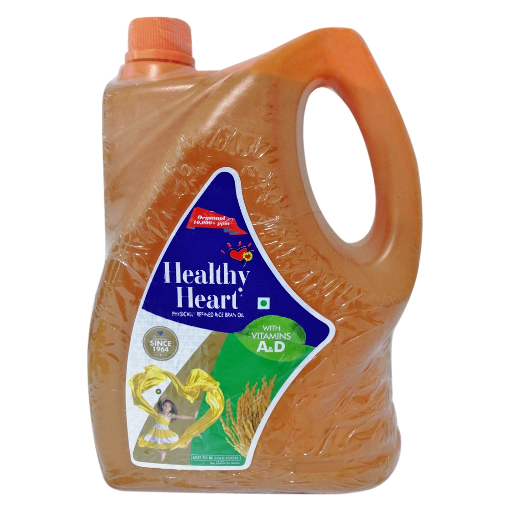Healthy Heart Physically Refined Rice Bran Oil 5 L