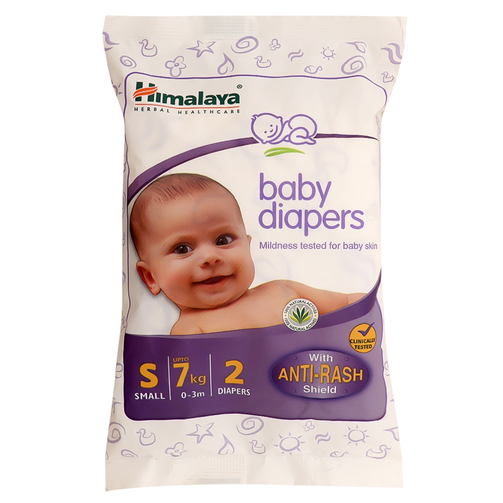 Himalaya Baby Diapers (S) 2 count (Up to 7 kg)