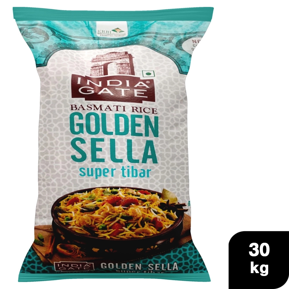 India Gate Super Tibar Golden Sella Basmati Rice 30 kg