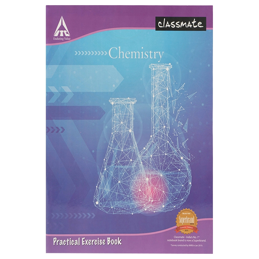 Classmate Chemistry Practical Exercise Book 26.5x21.5 cm (108 pgs)
