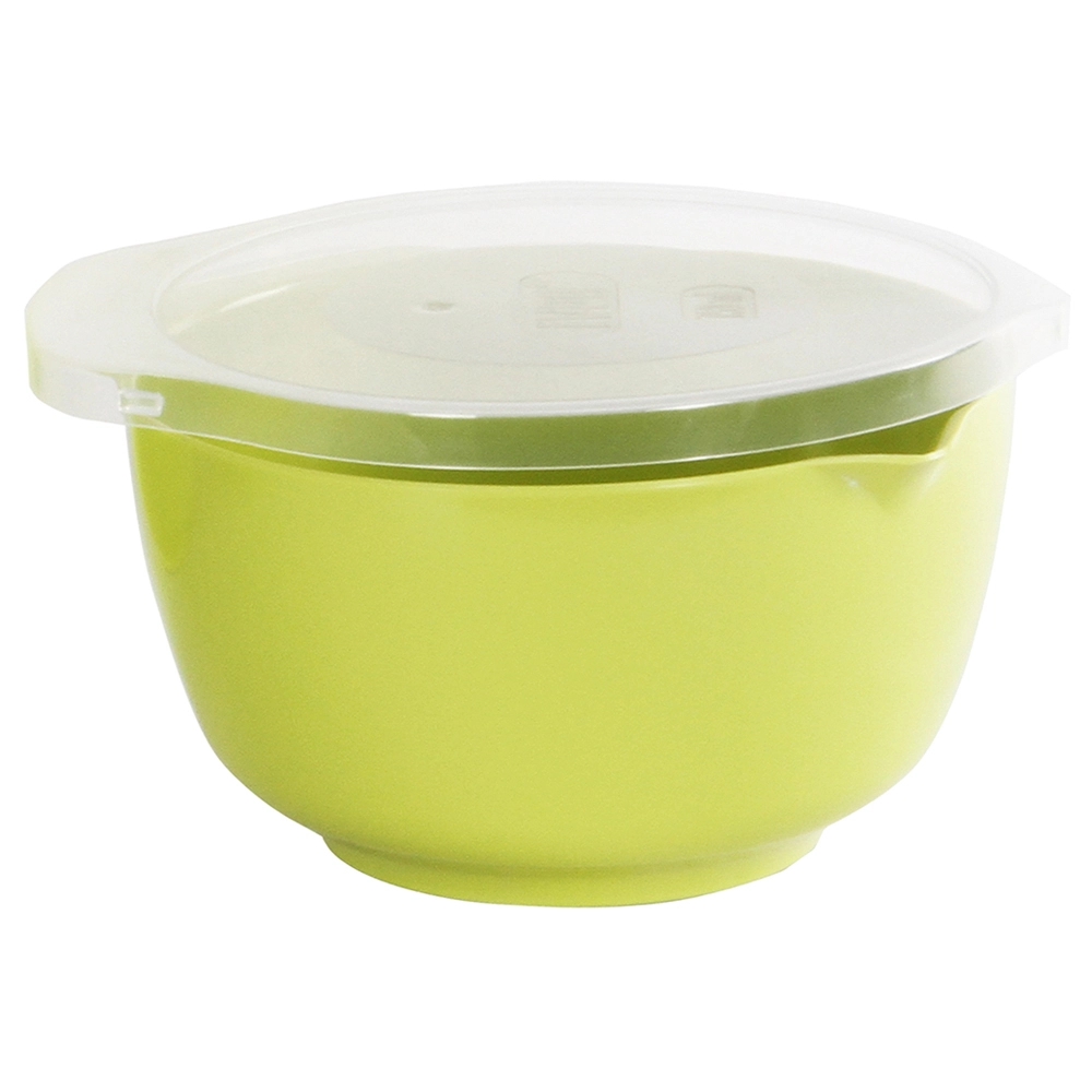 Iveo Green Round Melamine Mixing Bowl with Lid 750 ml