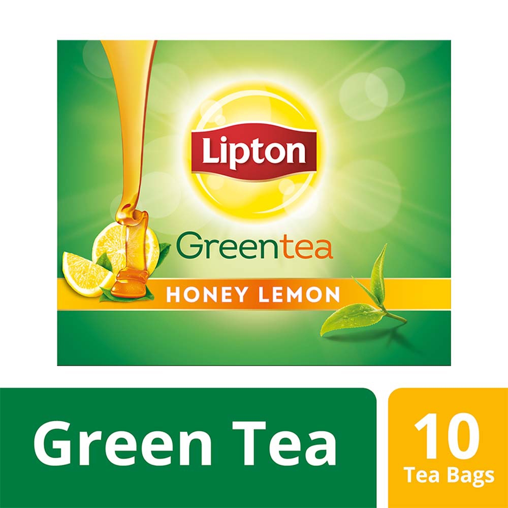 Lipton Honey Lemon Green Tea Bags 10 pcs