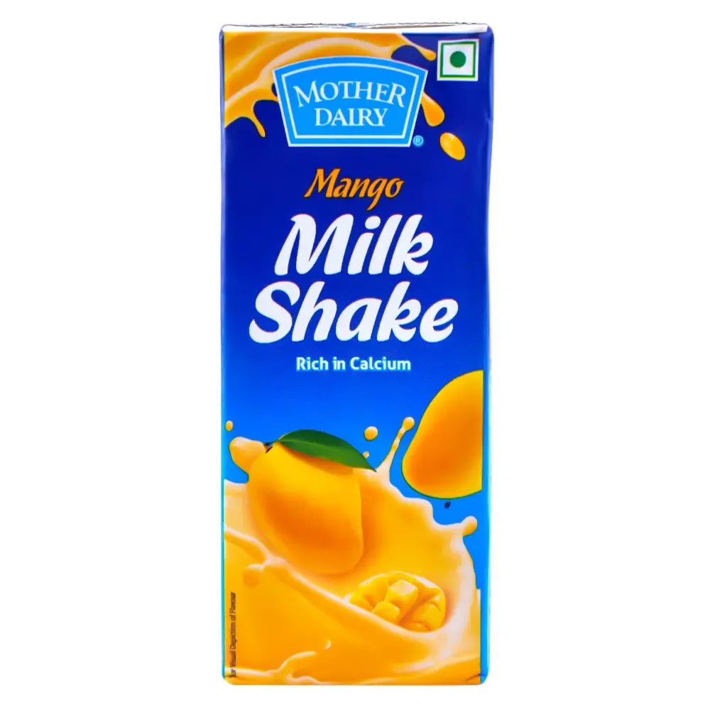 Mother Dairy Mango Milkshake 200 ml (Tetra Pak)