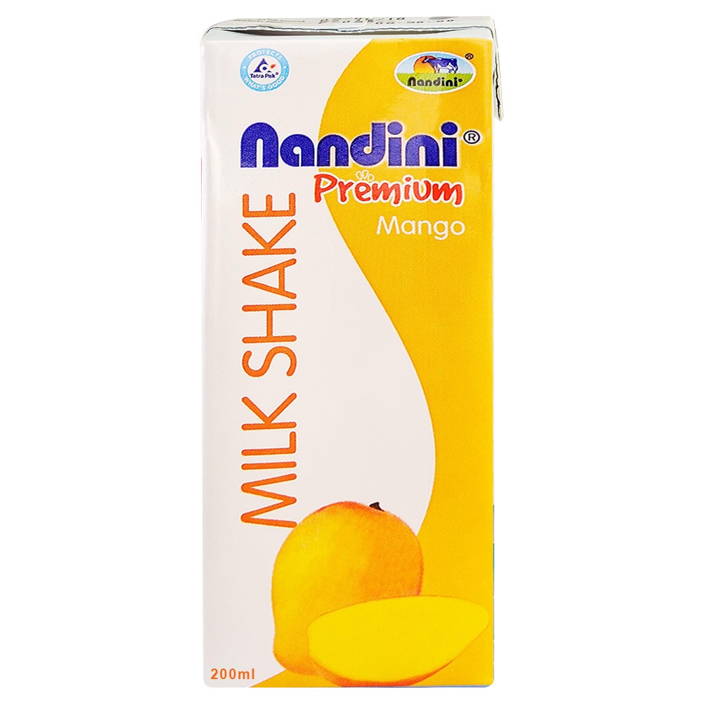 ndini Premium Mango Milkshake 200 ml (Tetra Pak)