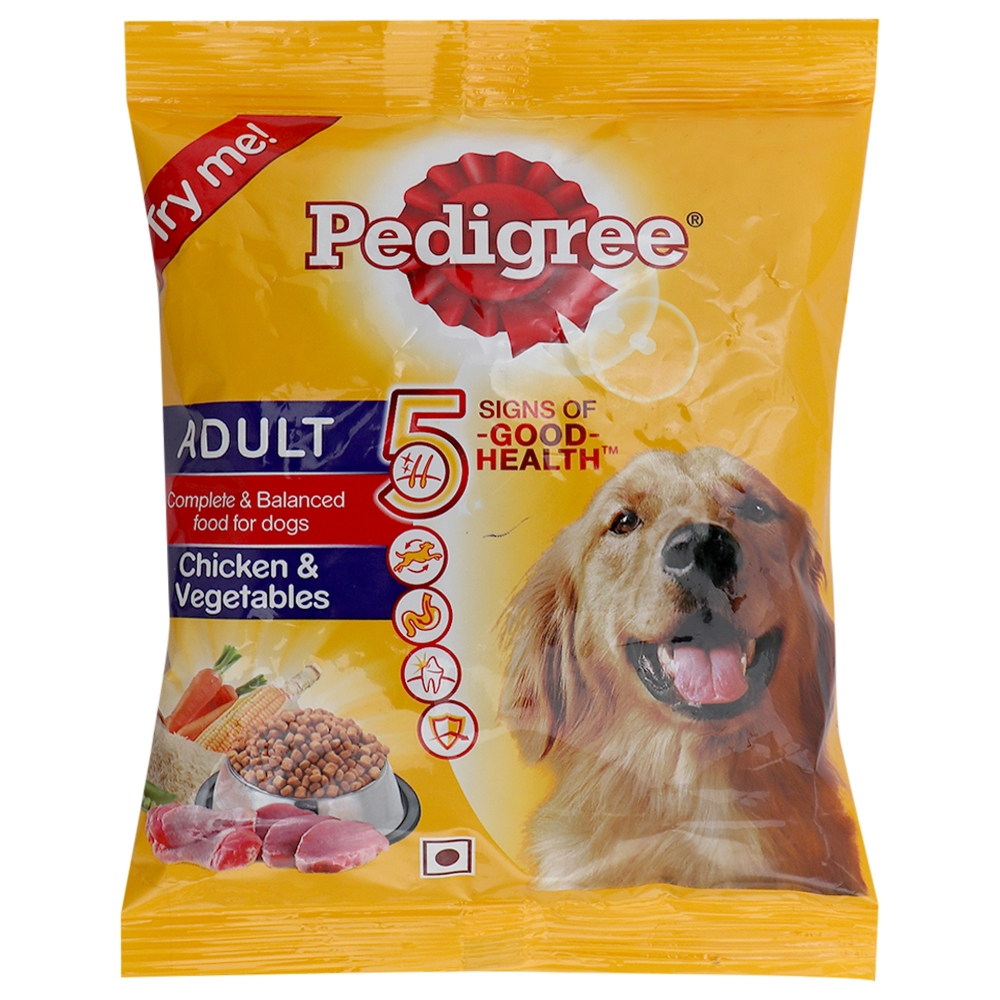 Pedigree Chicken and Vegetable Adult Dog Food 100 g