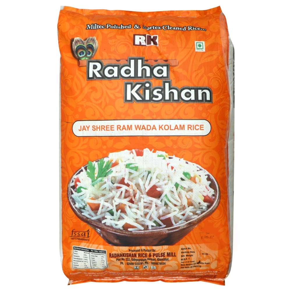 Radha Kishan JSR Wada Kolam Rice 25 Kg radha-kishan-jsr-wada-kolam-rice-25-kg