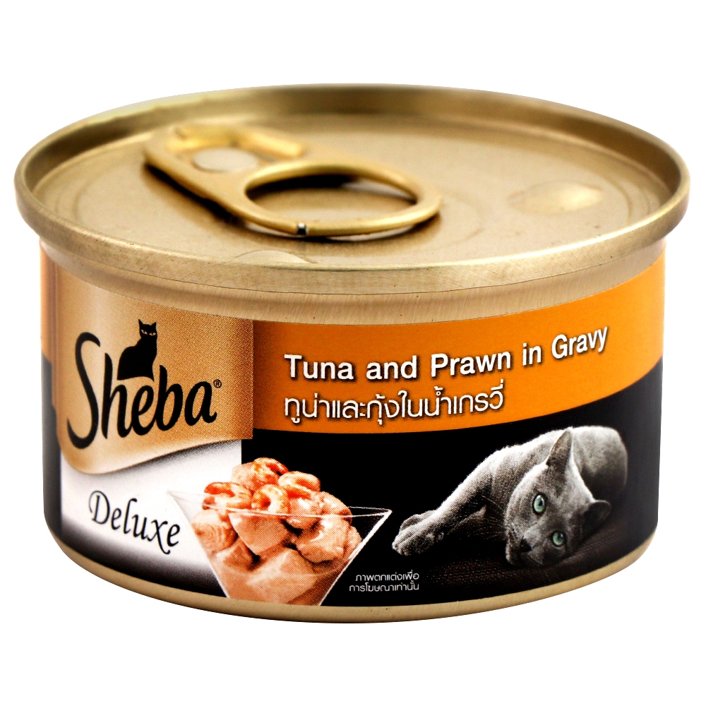 Sheba Dulex Tuna and Prawn in Gravy Cat Food 85 g