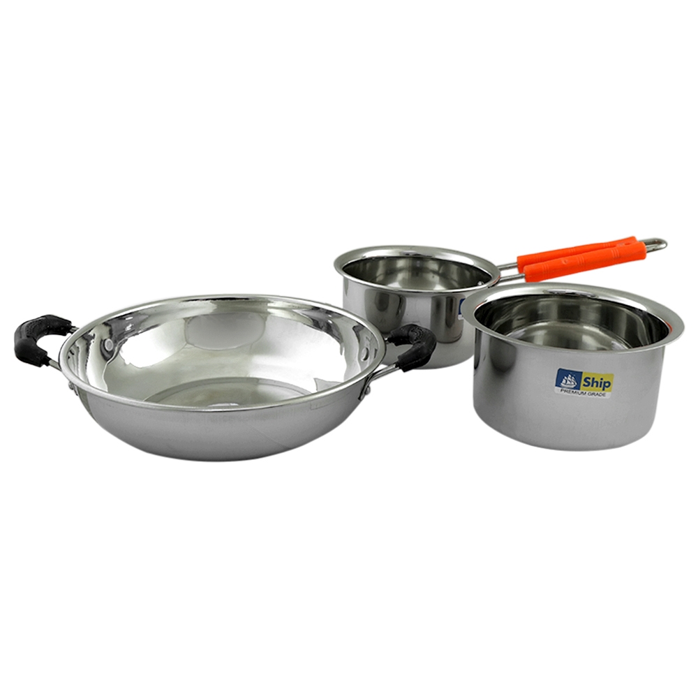 Ship Professional Stainless Steel Cookware Set (3 pcs)