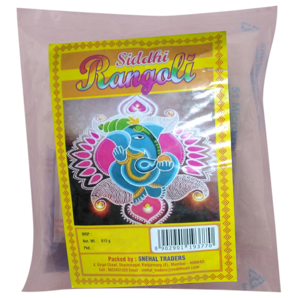 Siddhi Rangoli with 7 Assorted Colour Combi Pack 615 g