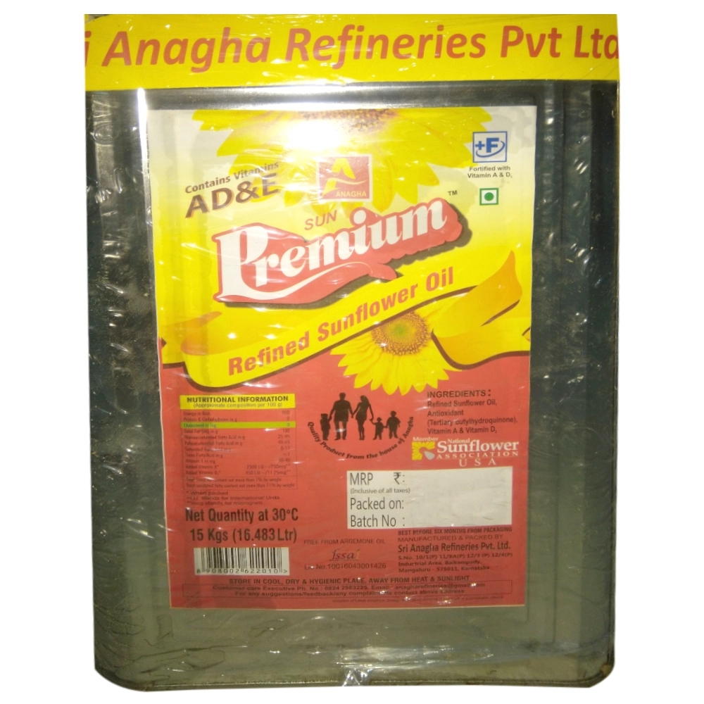 Sun Premium Refined Sunflower Oil 15 kg