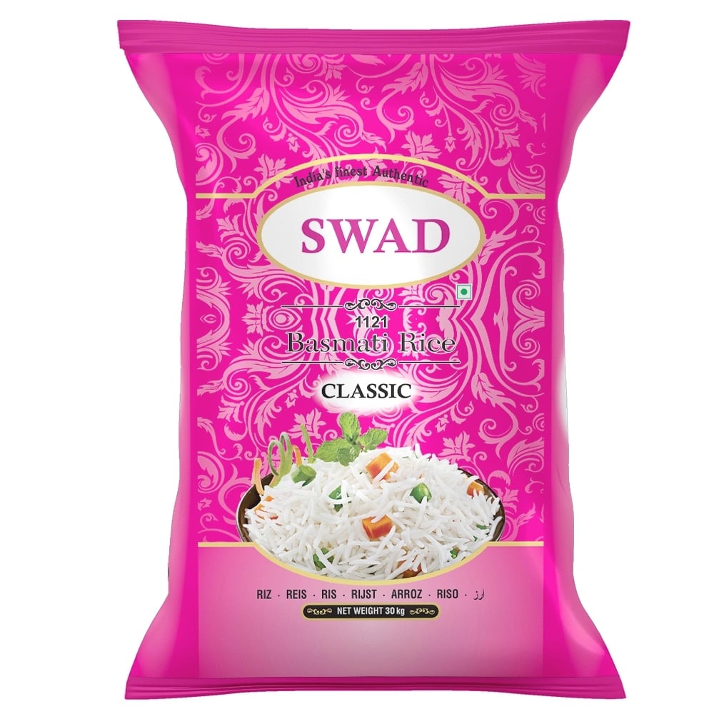 Swad 1121 Classic Basmati Rice 30 kg