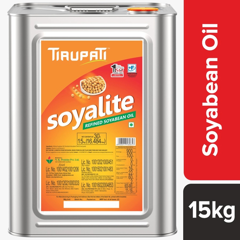 Tirupati Soyalite Refined Soyabean Oil 15 kg