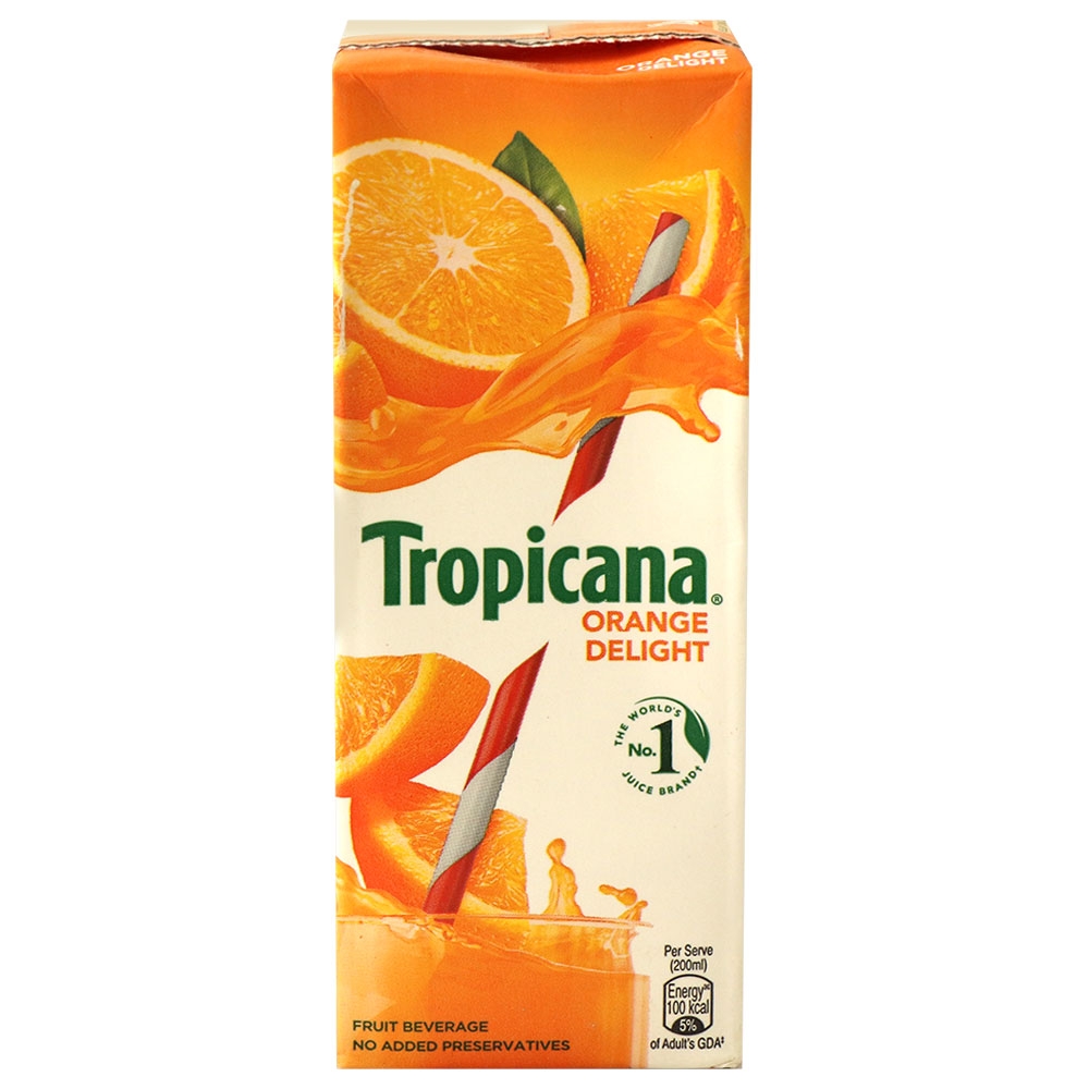 Tropicana Orange Delight Fruit Juice 200 ml