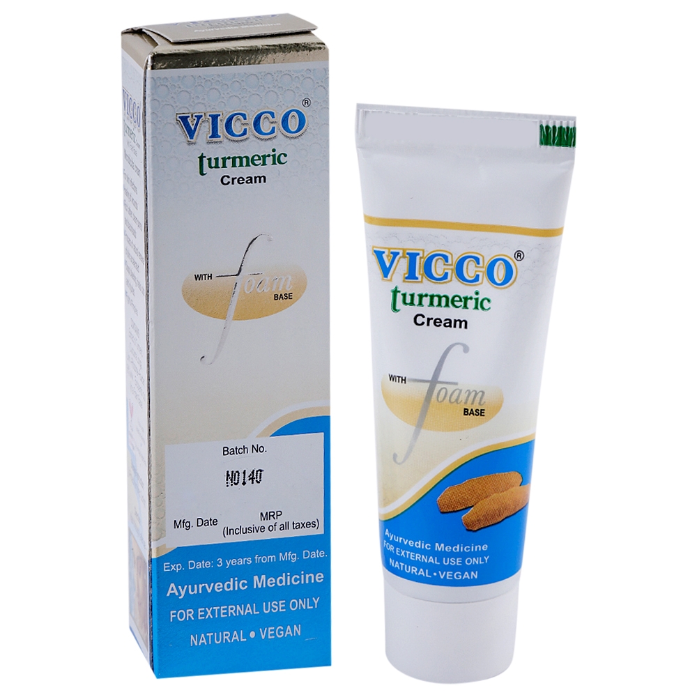 Vicco Turmeric Cream with Foam Base 15 g