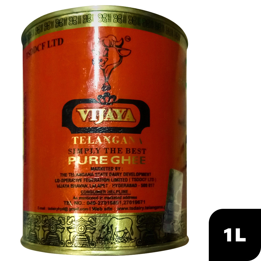 Vijaya Pure Ghee 1 L (Tin)