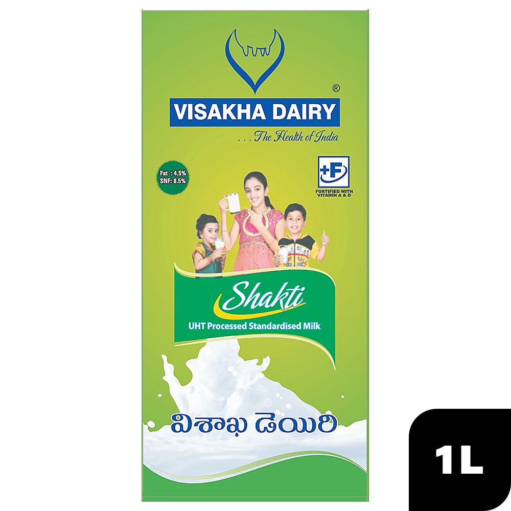Visakha Dairy Shakti Standardised Milk Long Life Milk 1 L (Tetra Pak)