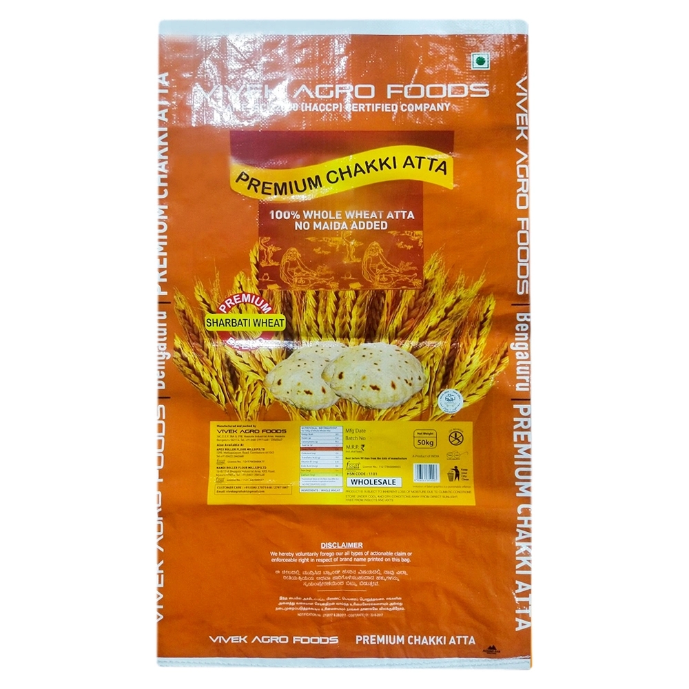 Vivek Agro Foods Premium Chakki Fresh Whole Wheat Atta 50 kg