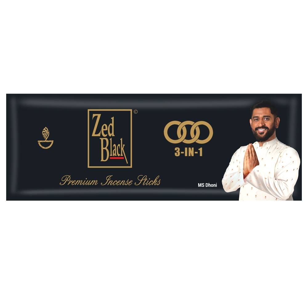 Zed Black 3 In 1 Incense Sticks 18 G 3063