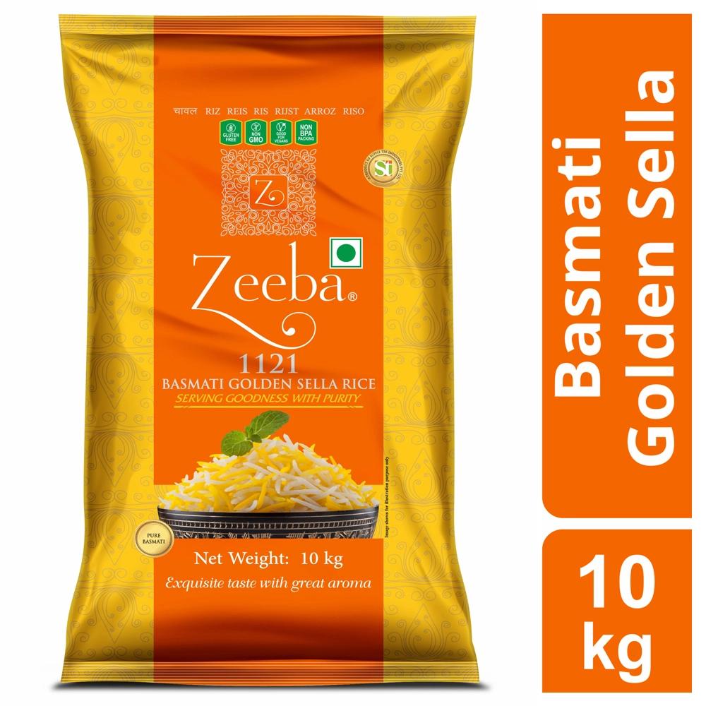 Zeeba 1121 Golden Sella Basmati Rice 10 kg