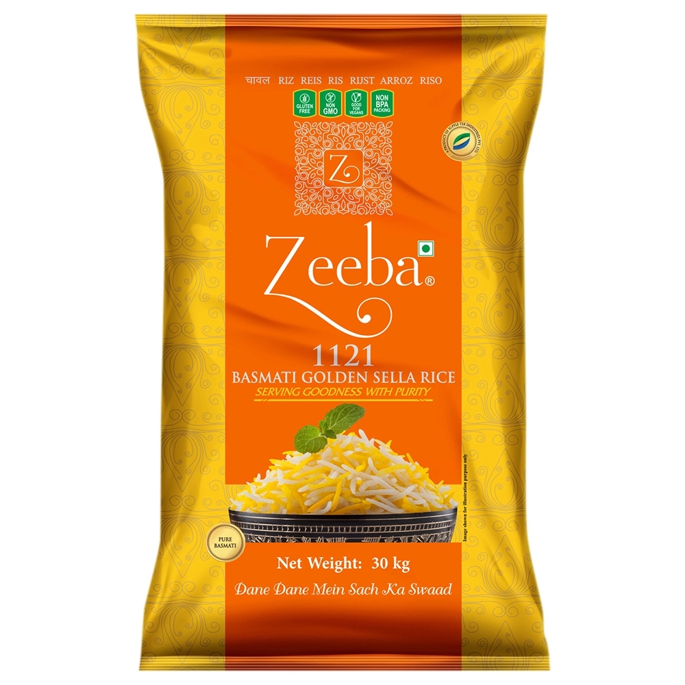 Zeeba 1121 Golden Sella Basmati Rice 30 kg