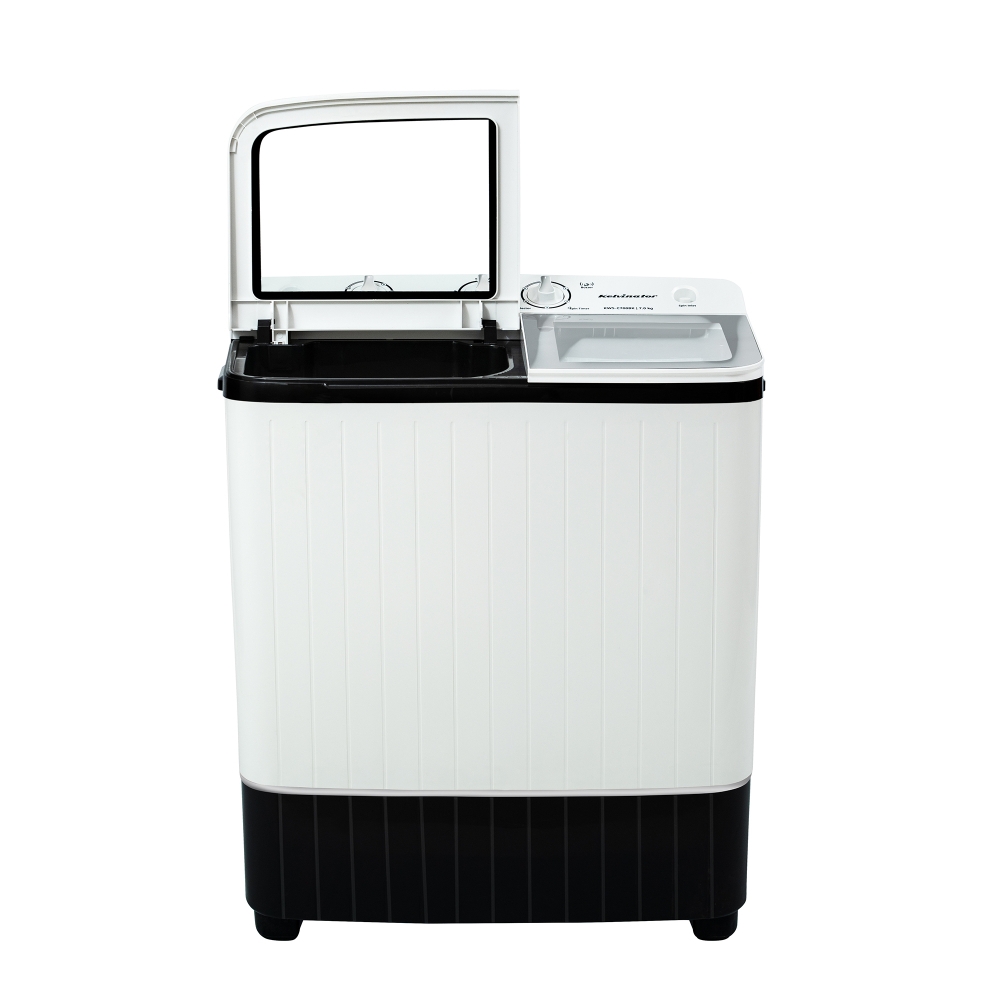 Kelvinator 7.0 Kg Top Load SemiAutomatic Washing Machine, KWSC700BK